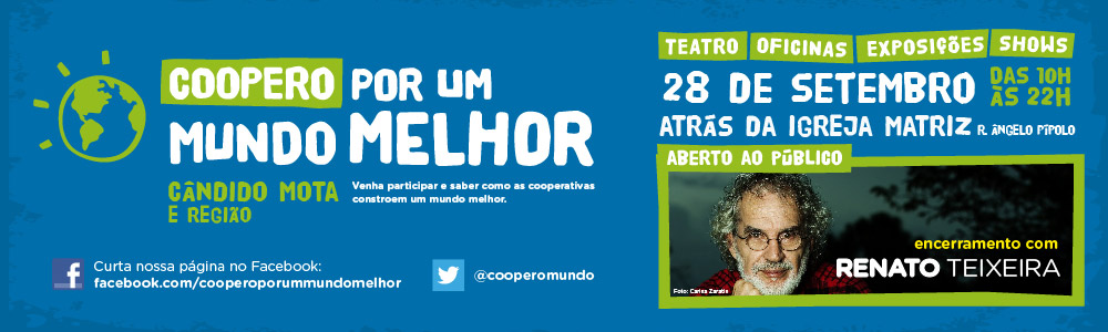 Sescoop/SP chega a Cândido Mota e região com o Coopero por um Mundo Melhor