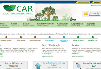 Tem início prazo para cadastramento ambiental de propriedades rurais
