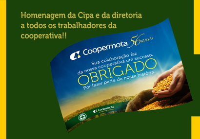 Trabalhadores da Coopermota são homenageados pelos 56 anos da cooperativa