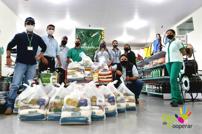 Campanha da Coopermota doa mais de 5 toneladas de alimentos para diversas entidades