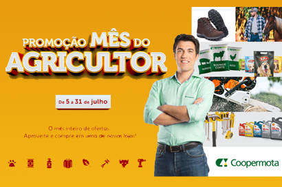 Coopermota terá oportunidades imperdíveis no mês do agricultor