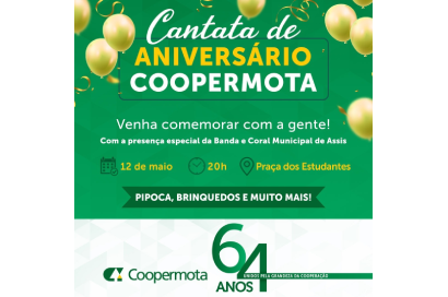 Começa nesta sexta-feira a programação de aniversário da Coopermota