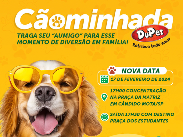 Cãominhada Coopermota será neste sábado