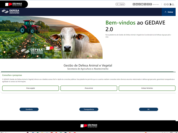 Defesa Agropecuária lança versão 2.0 do Sistema Informatizado de Defesa Animal e Vegetal, o GEDAVE