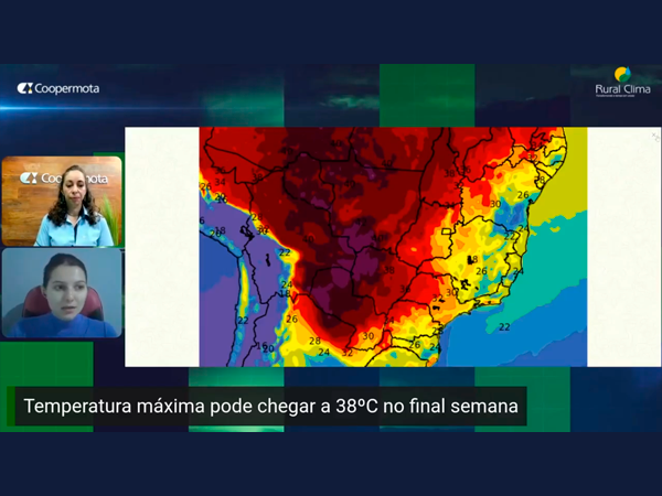 Tempo permanece seco e com ventos de aproximadamente 35km/h