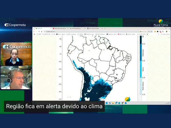 Massa de ar polar se aproxima com potencial para geada na região