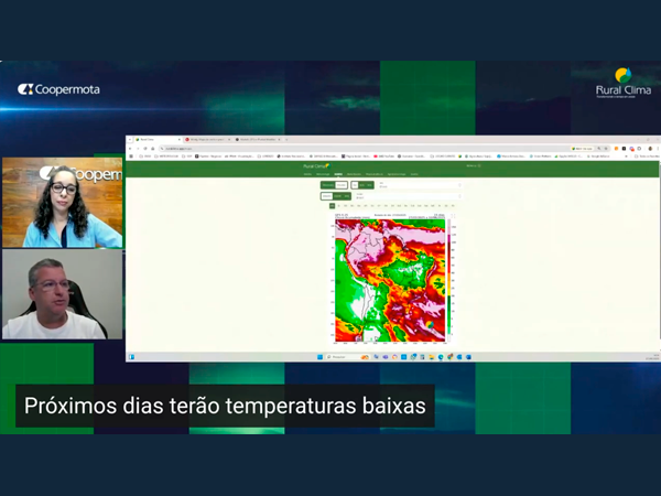 Chuva para quarta-feira e frio para os últimos dias da semana
