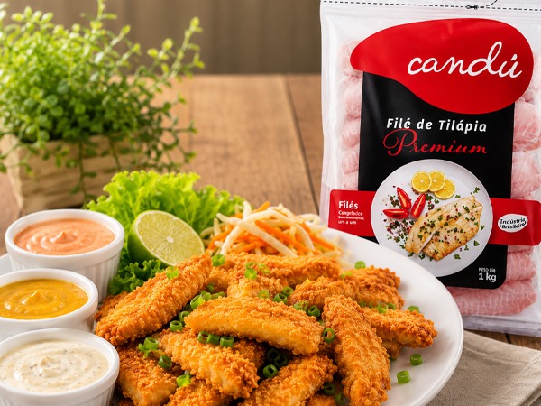 Linha Candú estreia série de receitas e apresenta Tilápia Empanada com Três Molhos