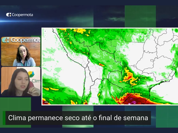 Tempo seco e calor voltam a predominar, afirma meteorologista no programa Clima Cooper